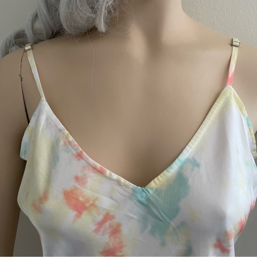 NWT French Connection Satin tie dye slip dress - Picture 6 of 6